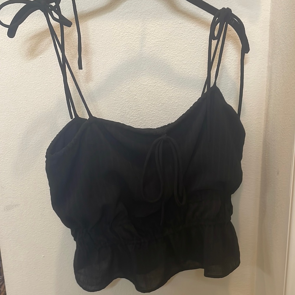 Lovers and Friends black tie shoulder top